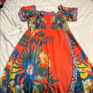 Jealous Tomato Multicolor Tropical Dress